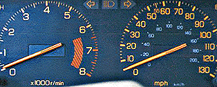 (picture of honda speedometer)